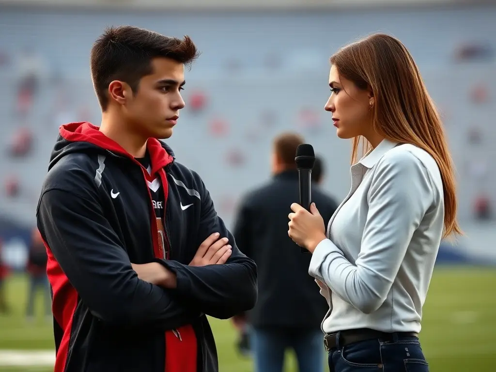 Shilo Sanders tells Browns reporter Mary Kay Cabot: 'Go make a sandwich'
