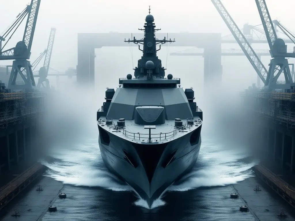 SK Oceanplant Launches ROK Navy’s Fourth FFX Batch-III Frigate, ROKS Jeju