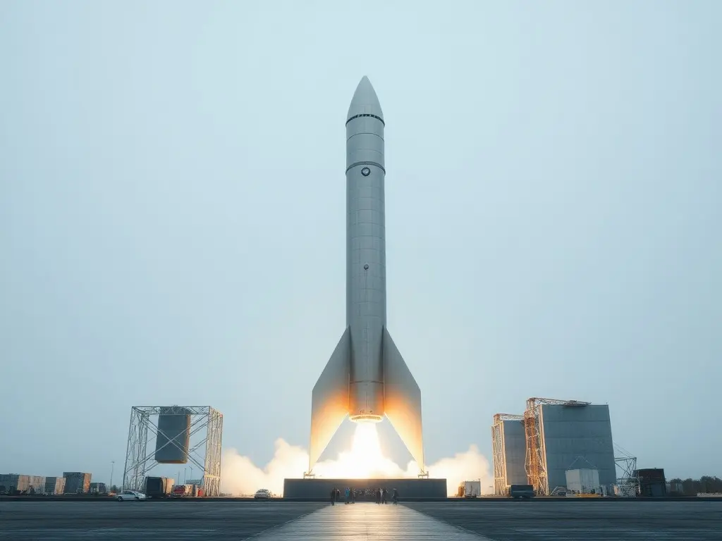 SpaceX's enormous Starship splashes down after test flight