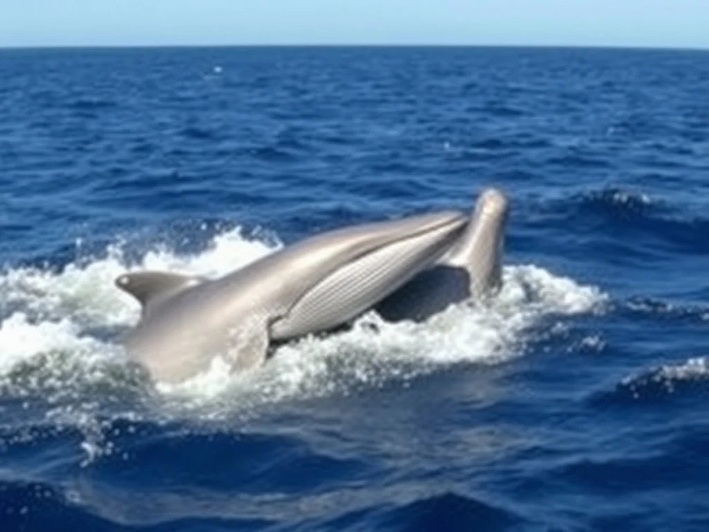 Sperm whales seen 'playing' by headbutting each other in the open ocean