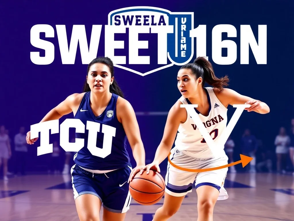 TCU vs. Virginia women's Sweet 16 live updates: Highlights, score