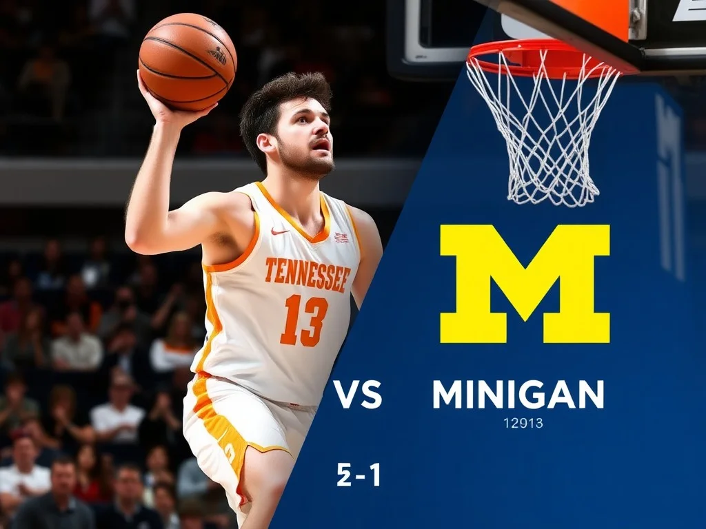 Tennessee basketball, Nate Ament vs. Michigan in March Madness score, live updates