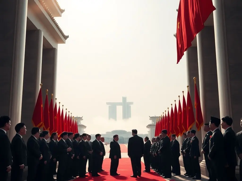 The Latest: Trump arrives in China to meet with Xi in Beijing