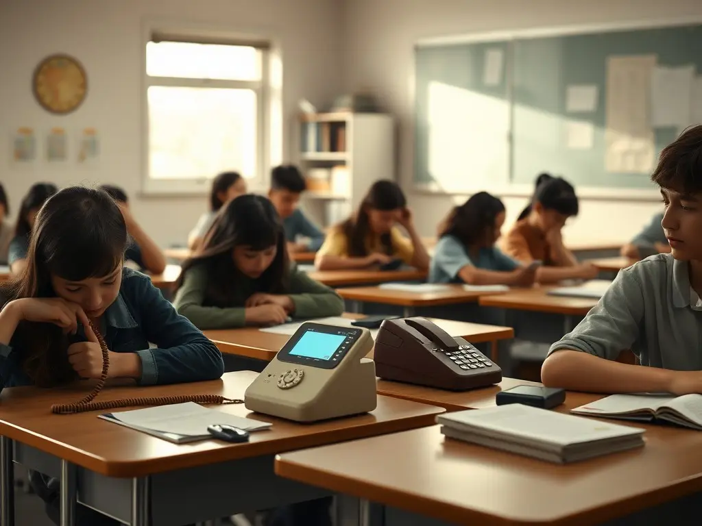 The new hit in schools is actually a landline phone