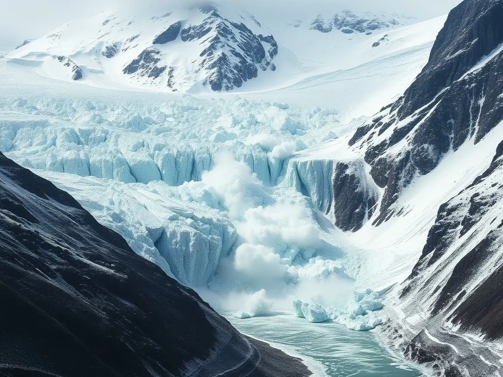 Thousands of glaciers can suddenly surge, triggering avalanches and floods