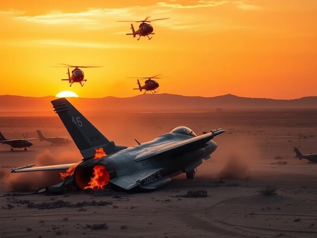 US fighter jet shot down over Iran, search underway for crew member, US officials say