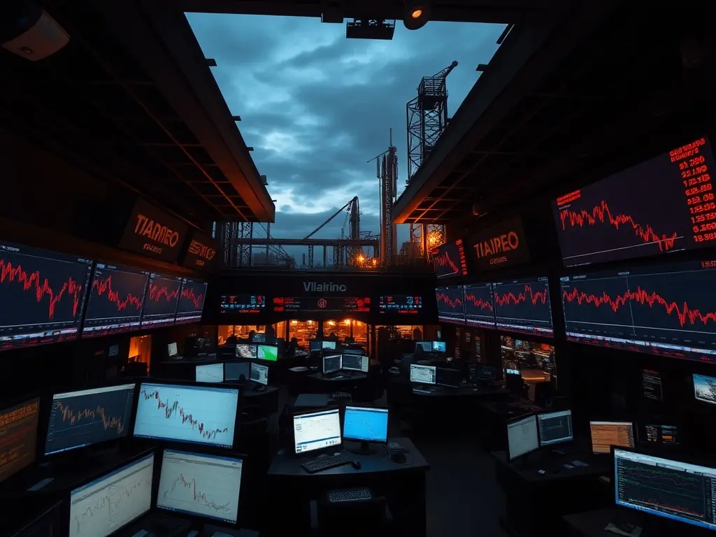 U.S. stock futures fall, oil rises ahead of a busy week for Wall Street