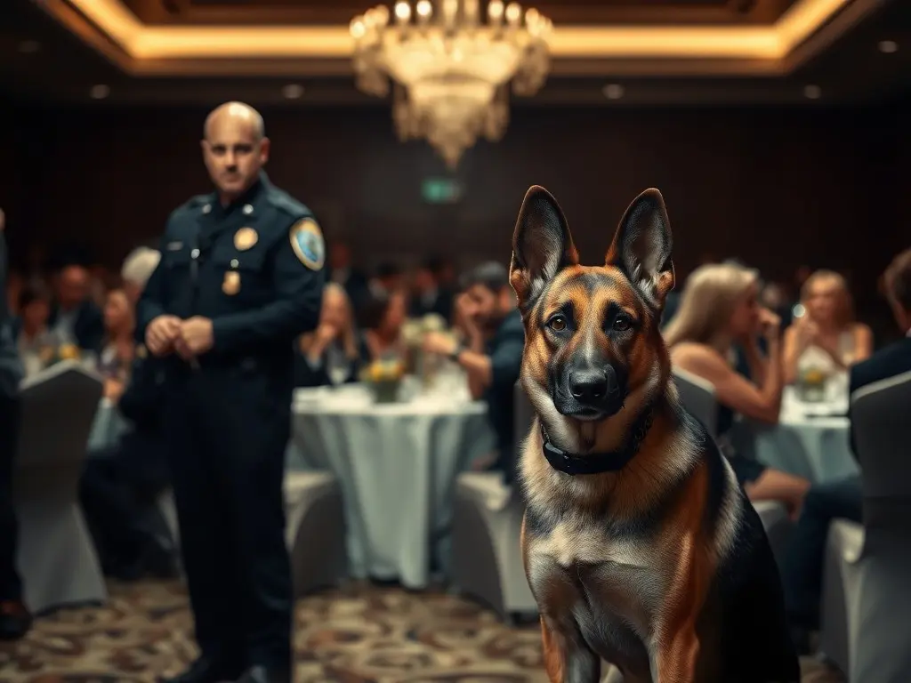 VIDEO: K-9 appears suspicious moments before Secret Service officer is shot at WHCD