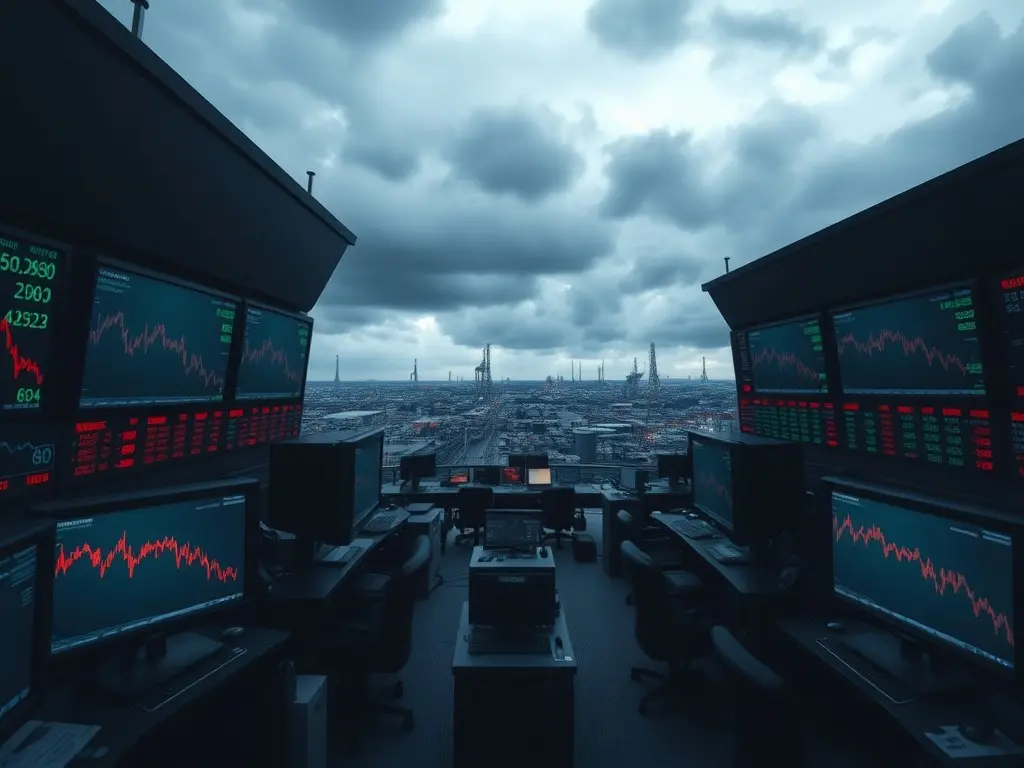 Wall Street falls from its records and oil prices jump after fighting flares in the Middle East