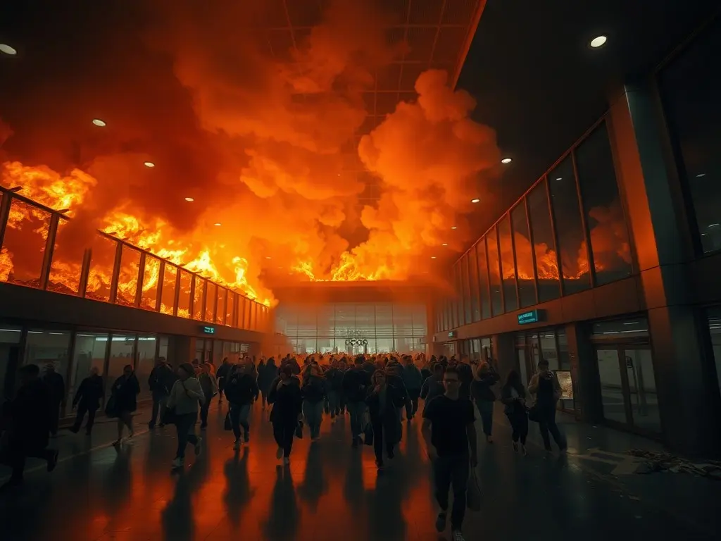 Watch: Smoke, fire and panic inside Kuwait airport after Iran’s missile and drone attack