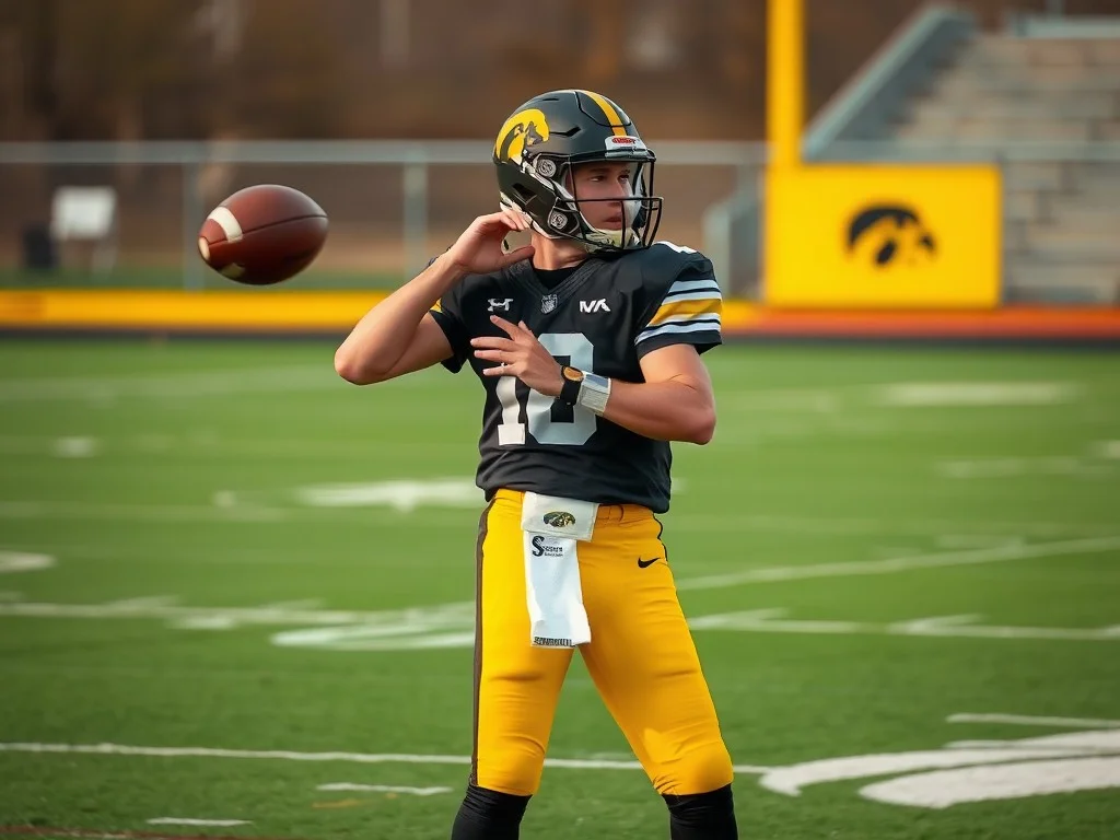 Where does Iowa football QB competition stand during spring practice?