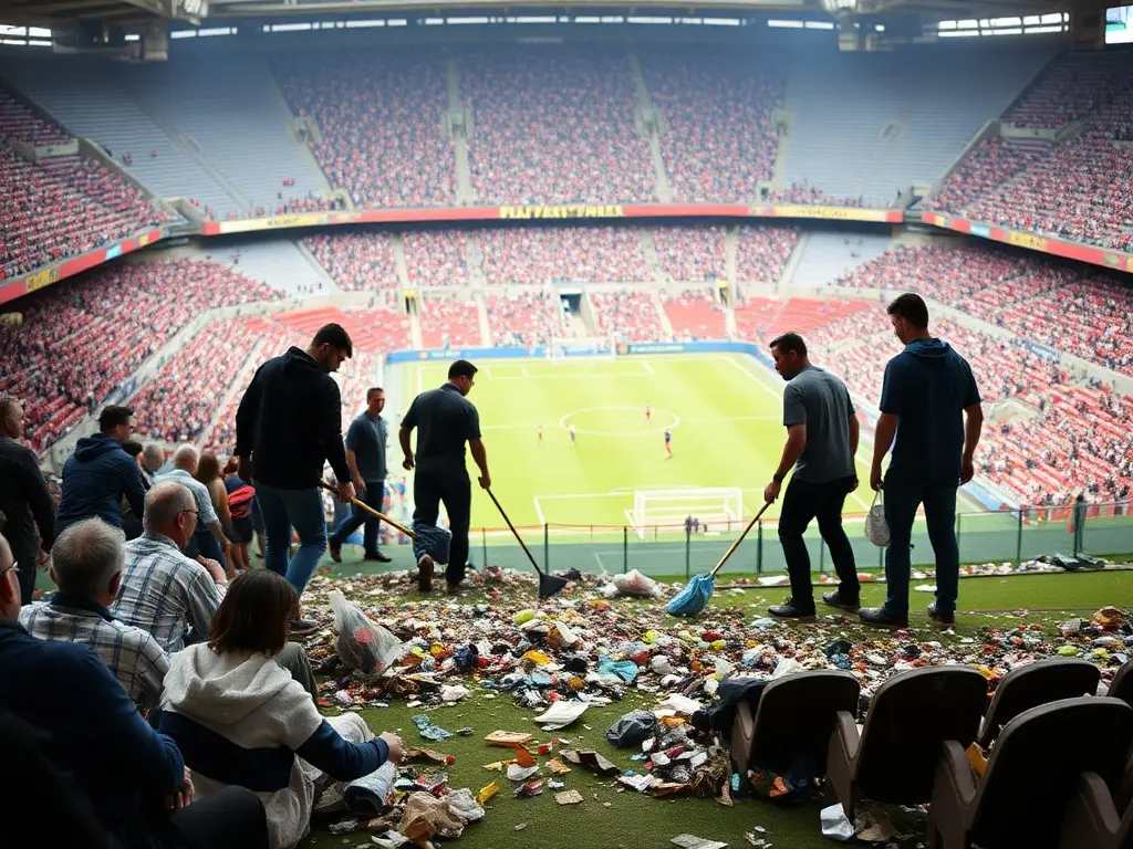 Why you may see Japanese soccer fans cleaning up the stadium after World Cup games