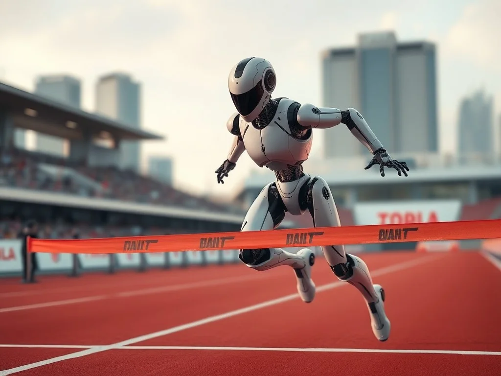 Winner of half-marathon race for robots finishes with faster time than human record