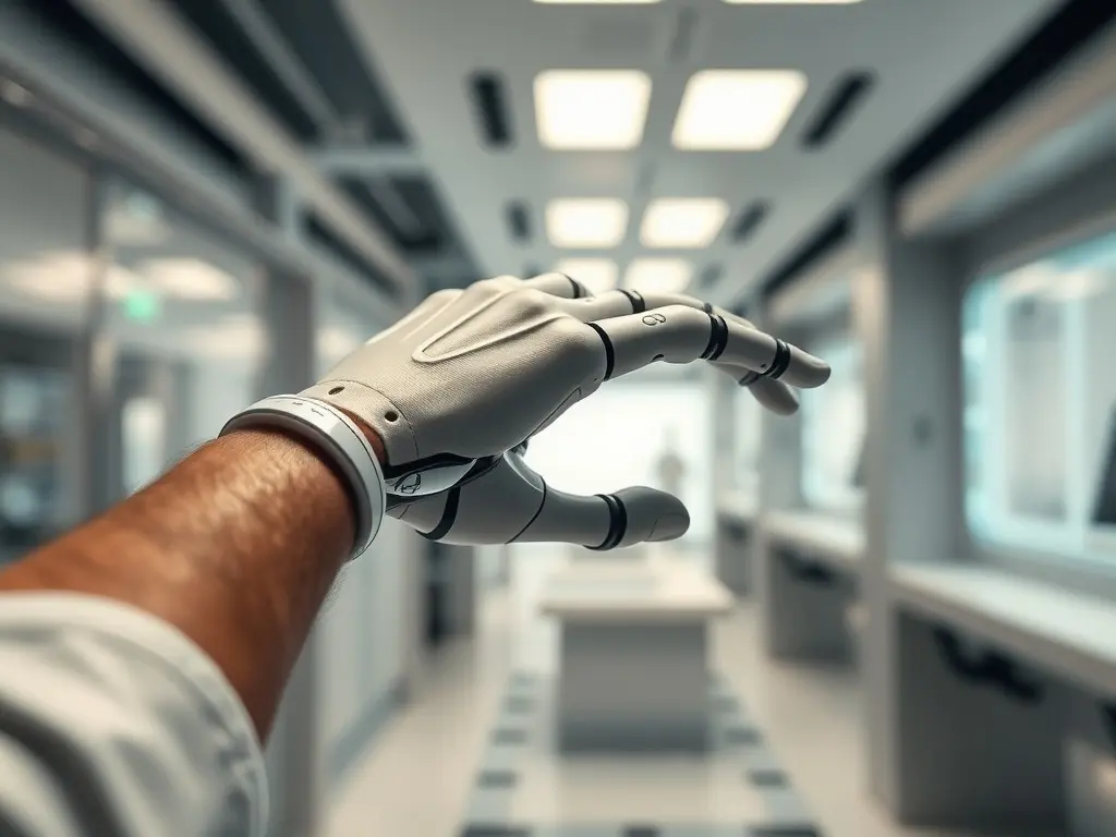 Wristband Enables Wearers to Control Robotic Hand