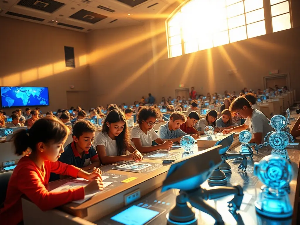 Young innovators connect through AI exchange