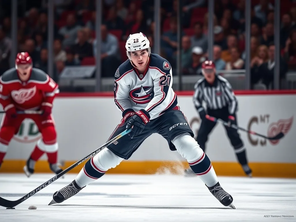 Zach Werenski helps Columbus Blue Jackets skate past Detroit Red Wings