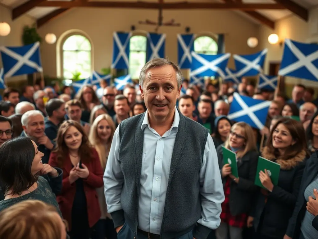 Zack Polanski in Glasgow ahead of Holyrood election push